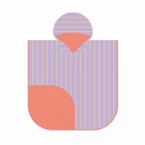 Poncho toalla lavanda