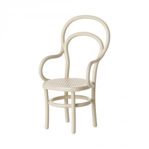 Silla vintage blanco roto para ratones