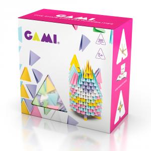 Construcción Gami Pink figuras 3D 500 piezas