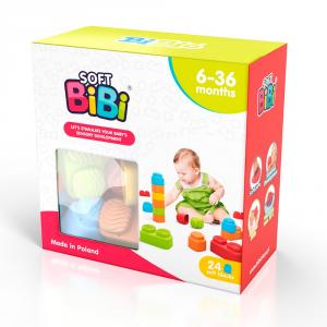 Bloques de construcción Sensory Blocks Bibi Soft 24 piezas