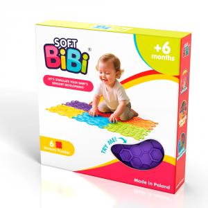 Paneles sensoriales para suelo Sensory Mats 6 piezas Bibi Soft