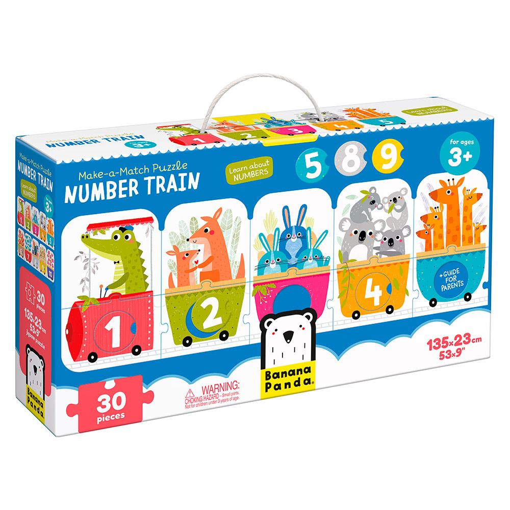 Puzzle El tren de los números 30 piezas