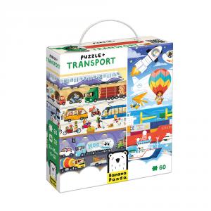 Puzzle Plus transportes 60 piezas