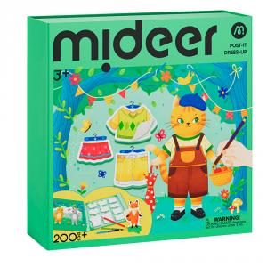 Set para colorear y vestir con notas adhesivas Amigos del bosque