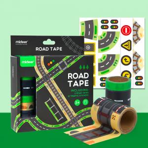 Road tape set 2 rollos cinta adhesiva carreteras removible y pegatinas señales de tráfico