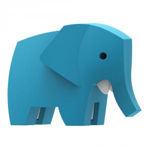 Halftoys elefante para ensamblar magnético con diorama