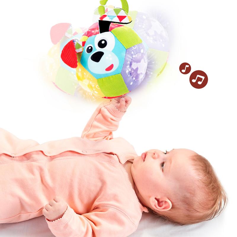 Pelota para bebé Yookidoo con luces, texturas y sonidos