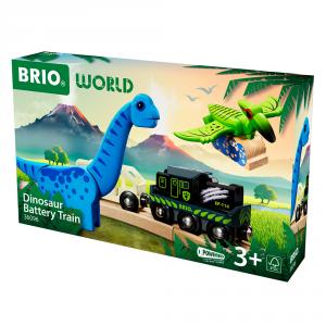 Set tren dinosaurios a pilas con luz