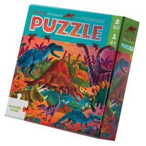 Puzzle Dinosaurios 60 piezas efecto brillo