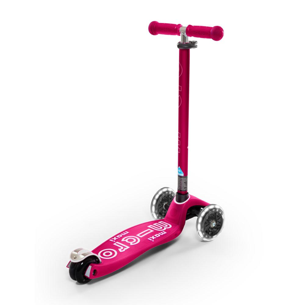 Patinete maxi Micro Deluxe LED rosa