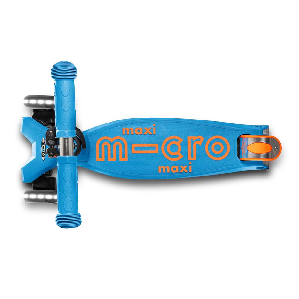 Patinete infantil Micro maxi Deluxe Led azul caribe