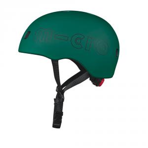 Casco Micro verde talla M luz Led