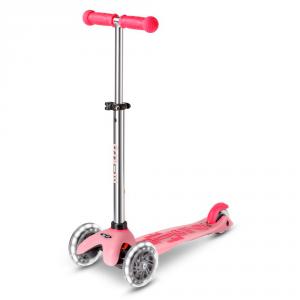 Patinete Mini Micro Deluxe Glow Led rosa