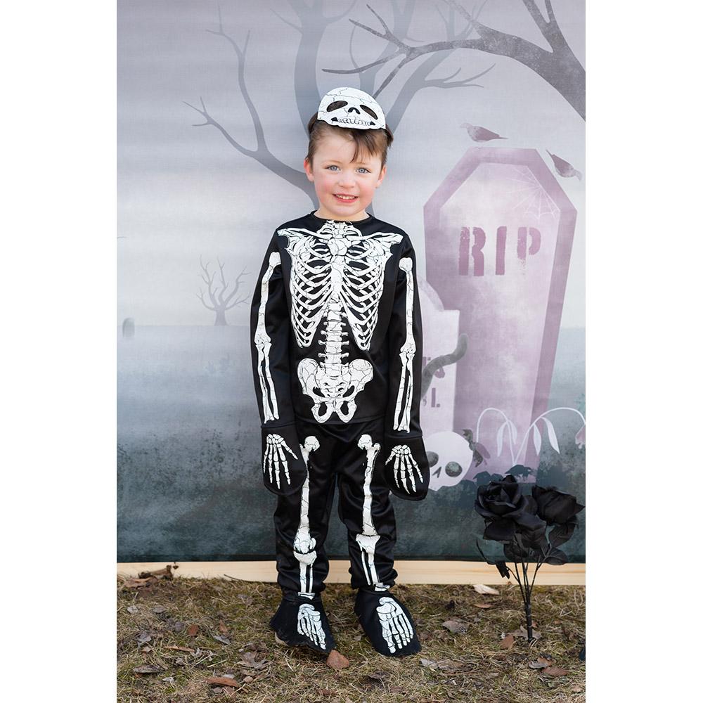 Disfraz Infantil - Esqueleto Brilla en la Oscuridad 8-10 años