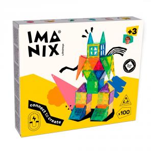 Construcción magnética 100 piezas Imanix