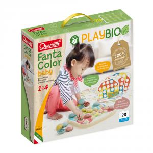 Encajables madera Quercetti Fantacolor Baby play Bio (28 piezas)