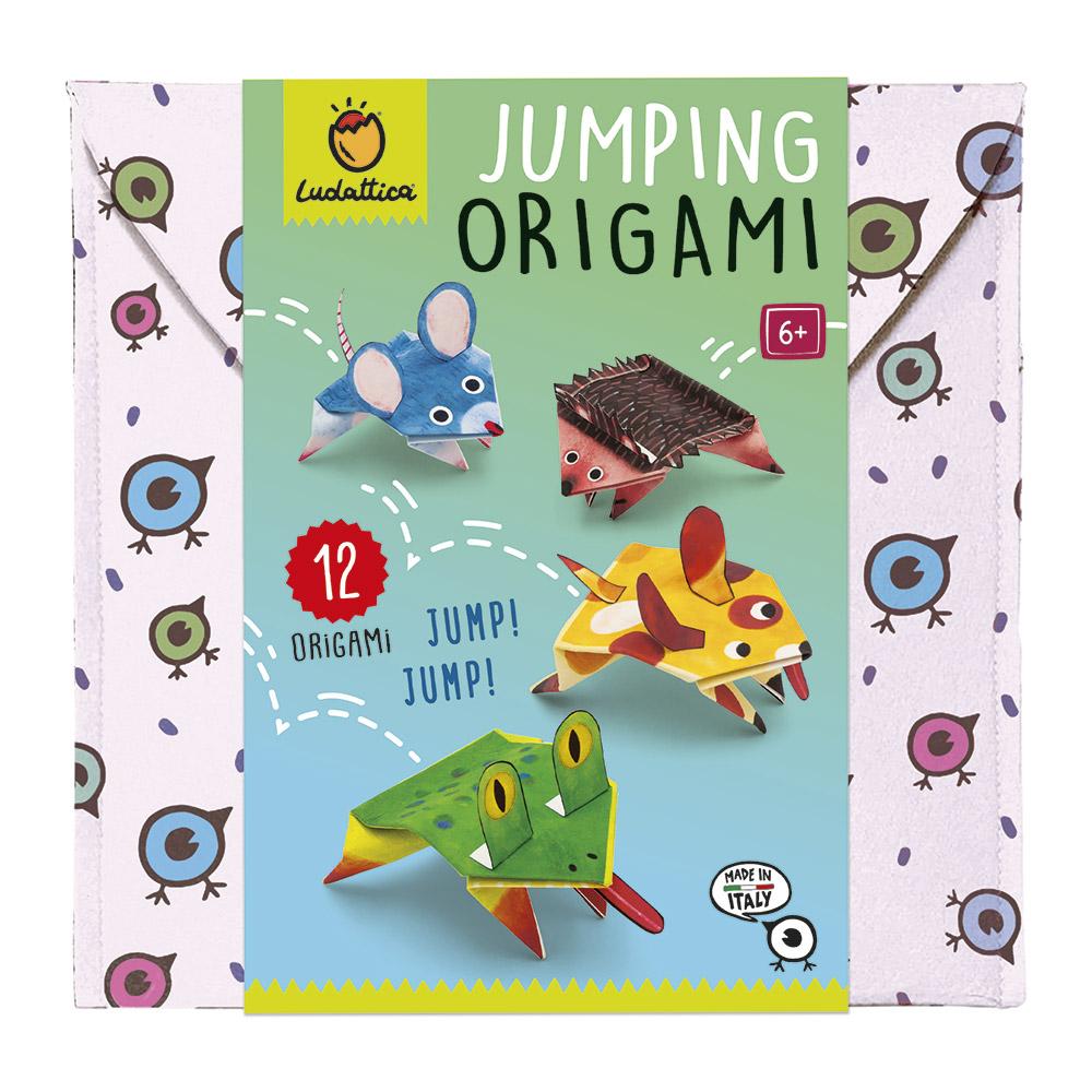 Jumping origami animales saltarines