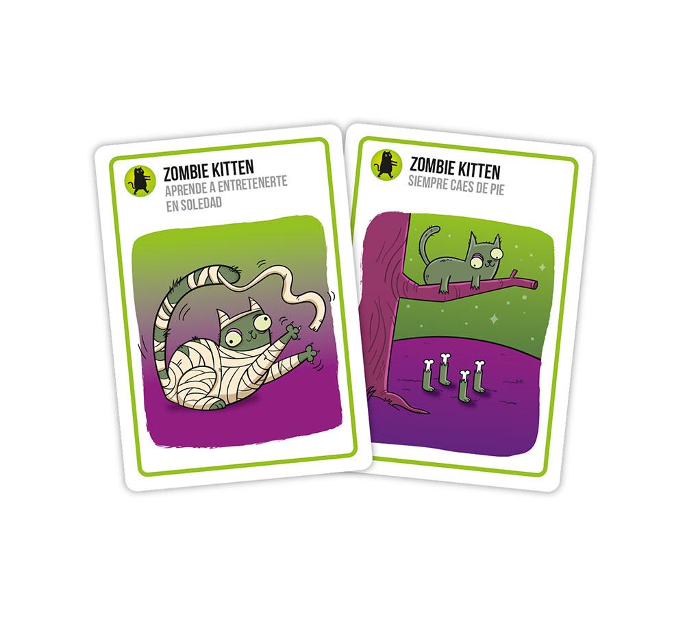 Juego de cartas Zombie kittens