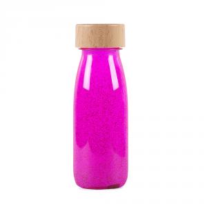 Botella sensorial float flúor rosa
