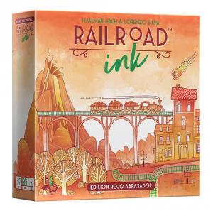 Railroad Ink rojo juego de mesa