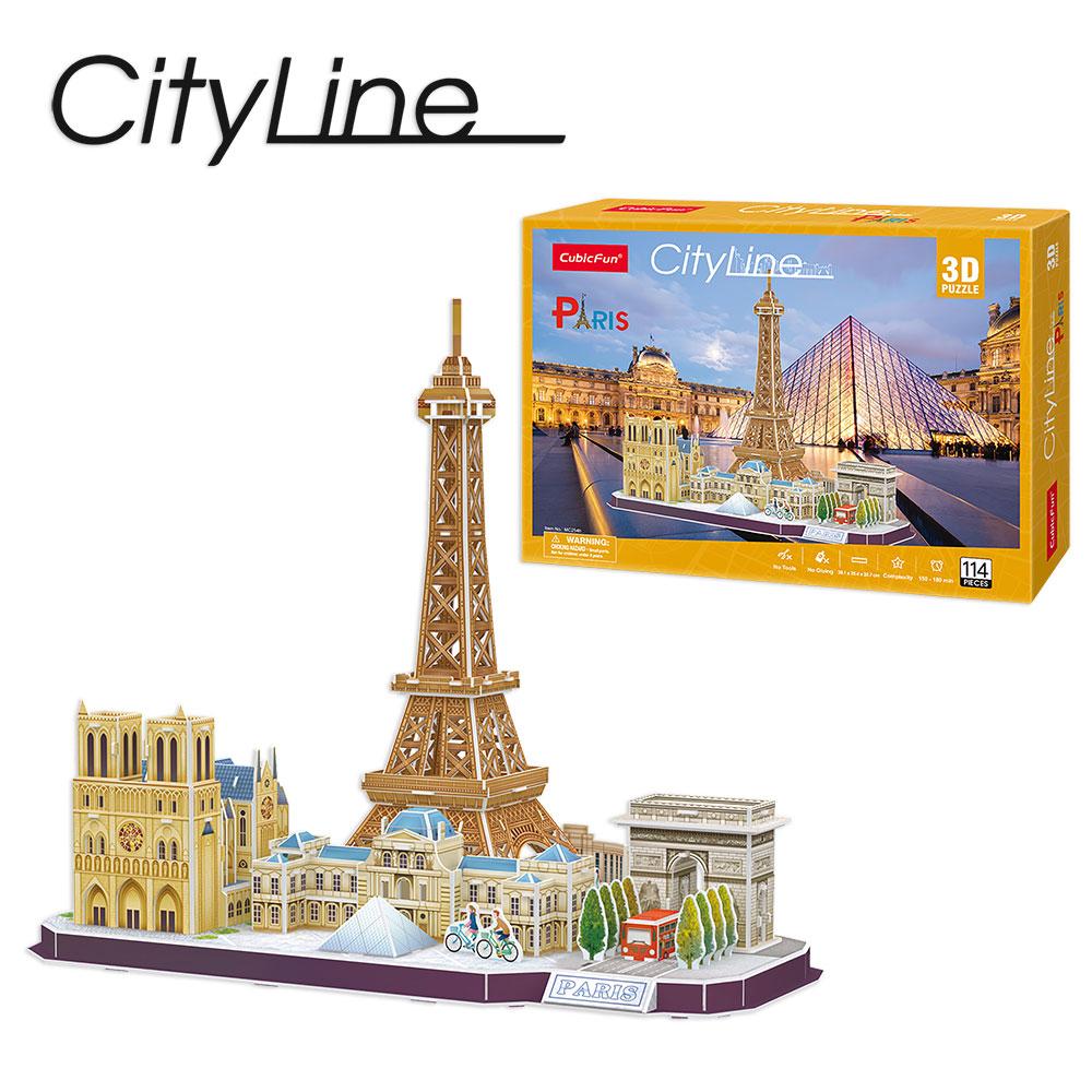 Puzzle 3D city line París 114pzas