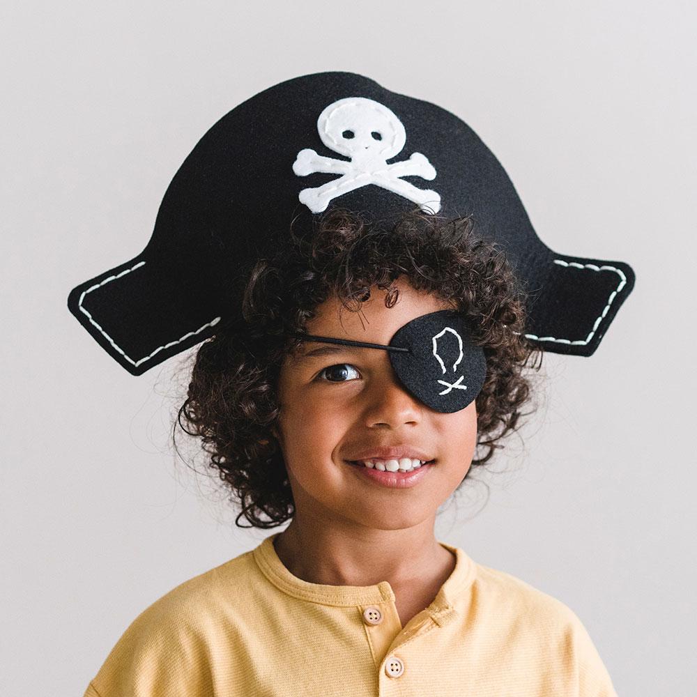 Kit costura DIY sombrero y parche pirata