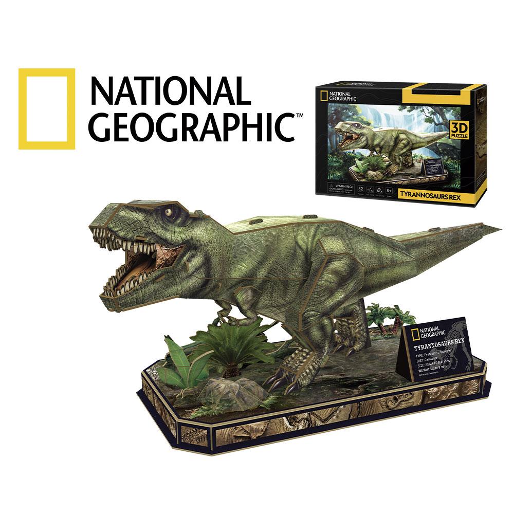 Puzzle 3D T-Rex 52pzas National Geographic