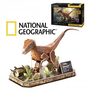 Puzzle 3D velociraptor 52pzas National Geographic