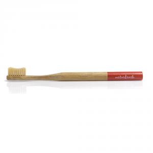 Cepillo dental de bambú adultos rojo