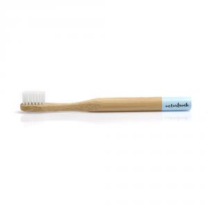 Cepillo dental de bambú infantil azul