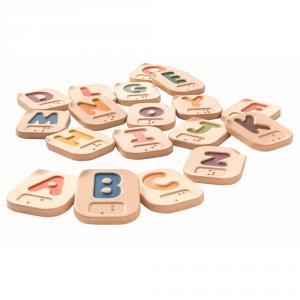 Fichas madera alfabeto en braille A-Z