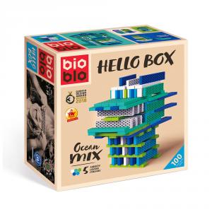 Construcción Bioblo hello box Ocean Mix 100pzas.