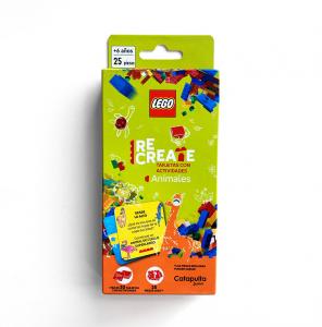 Lego Recreate Animales, construcción tarjetas con actividades