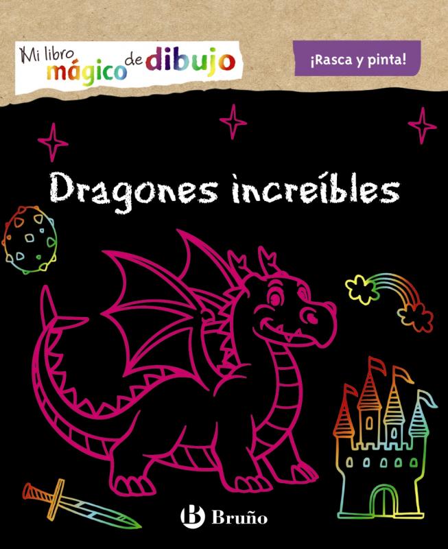 Mi libro mágico de dibujo: Dragones increíbles