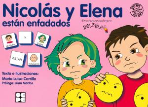 Pictogramas: Nicolás y Elena están enfadados