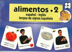 Alimentos 2: español, inglés, lengua de signos española
