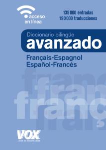 DICCIONARIO FRANCES/ESPAÑOL AVANZADO