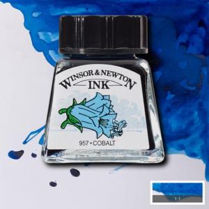 Tinta china Winsor and Newton azul cobalto