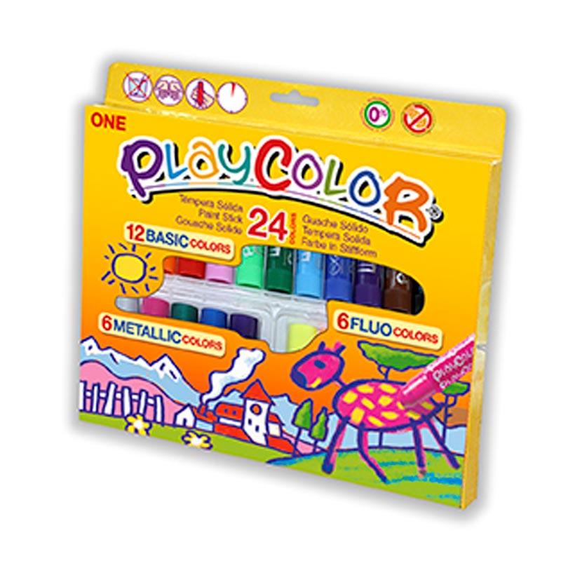 Témpera sólida 12 colores Playcolor Instant :: Instant :: Papelería ::  Dideco