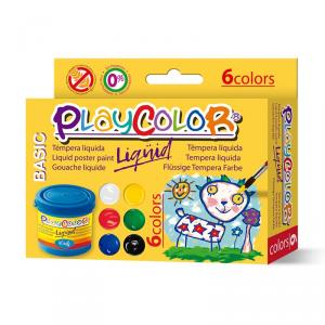 Témpera Playcolor Liqüid 40ml 6 colores