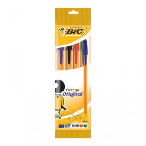 Bolígrafo Bic Naranja Original blíster 4 colores