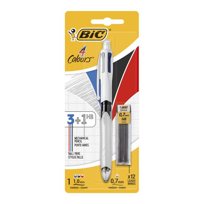 Bolígrafo Bic de 3 colores y 1 portaminas HB - Abacus Online