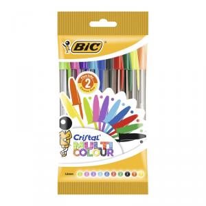 Bolígrafo Bic Cristal Multi Colour blíster 10 colores