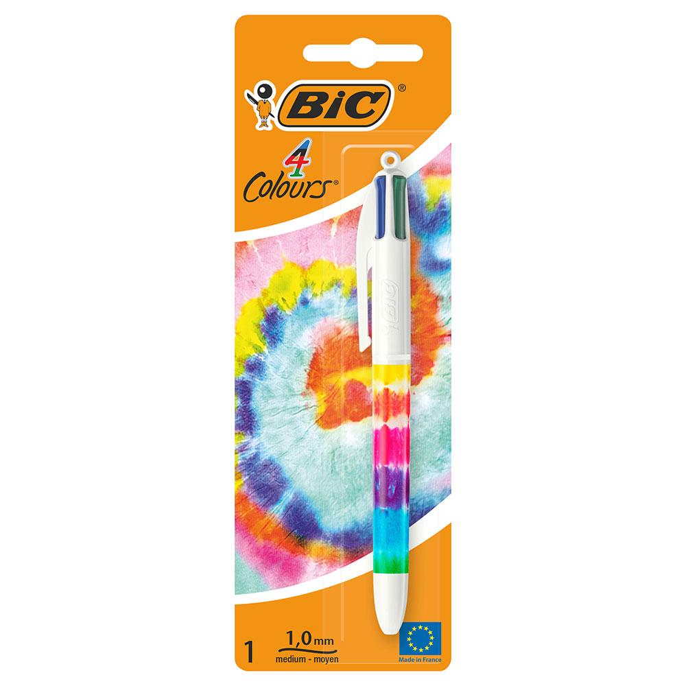 Bolígrafo Bic 4 colores decorado blíster 1 unidad