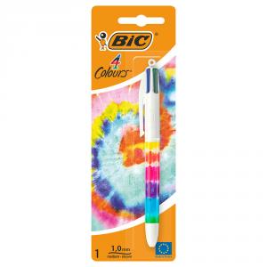 Bolígrafo Bic 4 colores decorado blíster 1 unidad