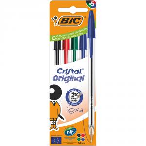 Bolígrafo Bic surtido 5 unidades