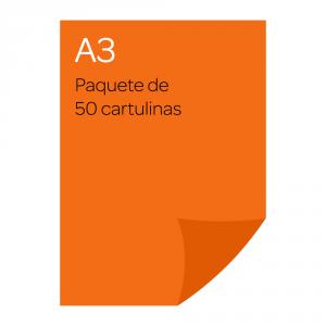 Cartulina A3 50 unidades Naranja, Canson Guarro.