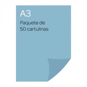 Cartulina A3 50 unidades Azul cielo, Canson Guarro.
