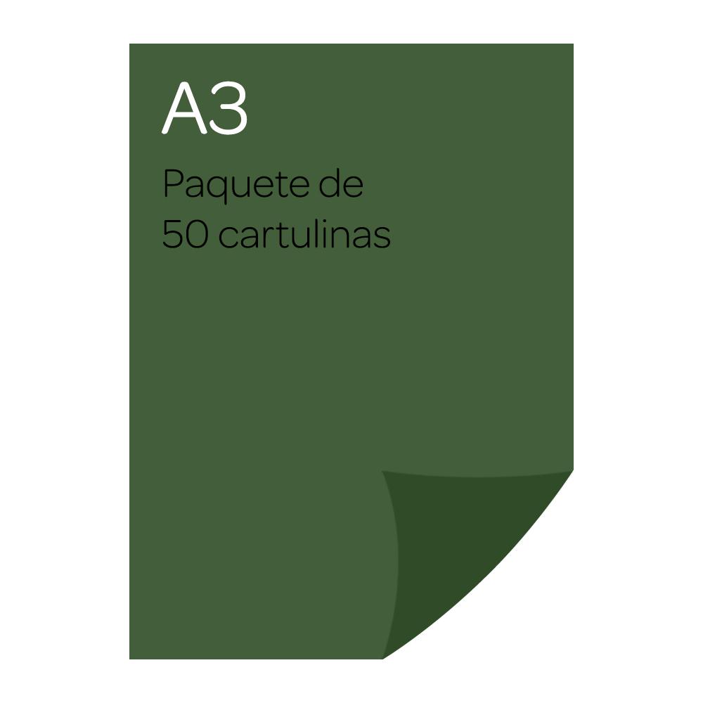 Cartulina A3 50 unidades Verde as, Canson Guarro. :: Canson ::  Papelería :: Dideco