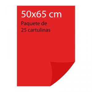 Cartulina pliego 25 unidades Rojo, Canson Guarro